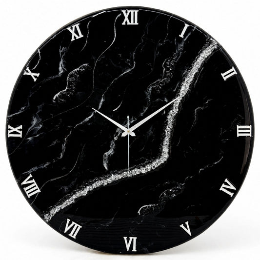 Black Current Clock 17.5 inches