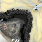 Black Silver Geode silent clock 17.5 inches
