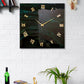 Lush Forest Square Large Silent Clock
