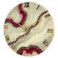 Cherry Geode silent clock 17.5 inches (CS)