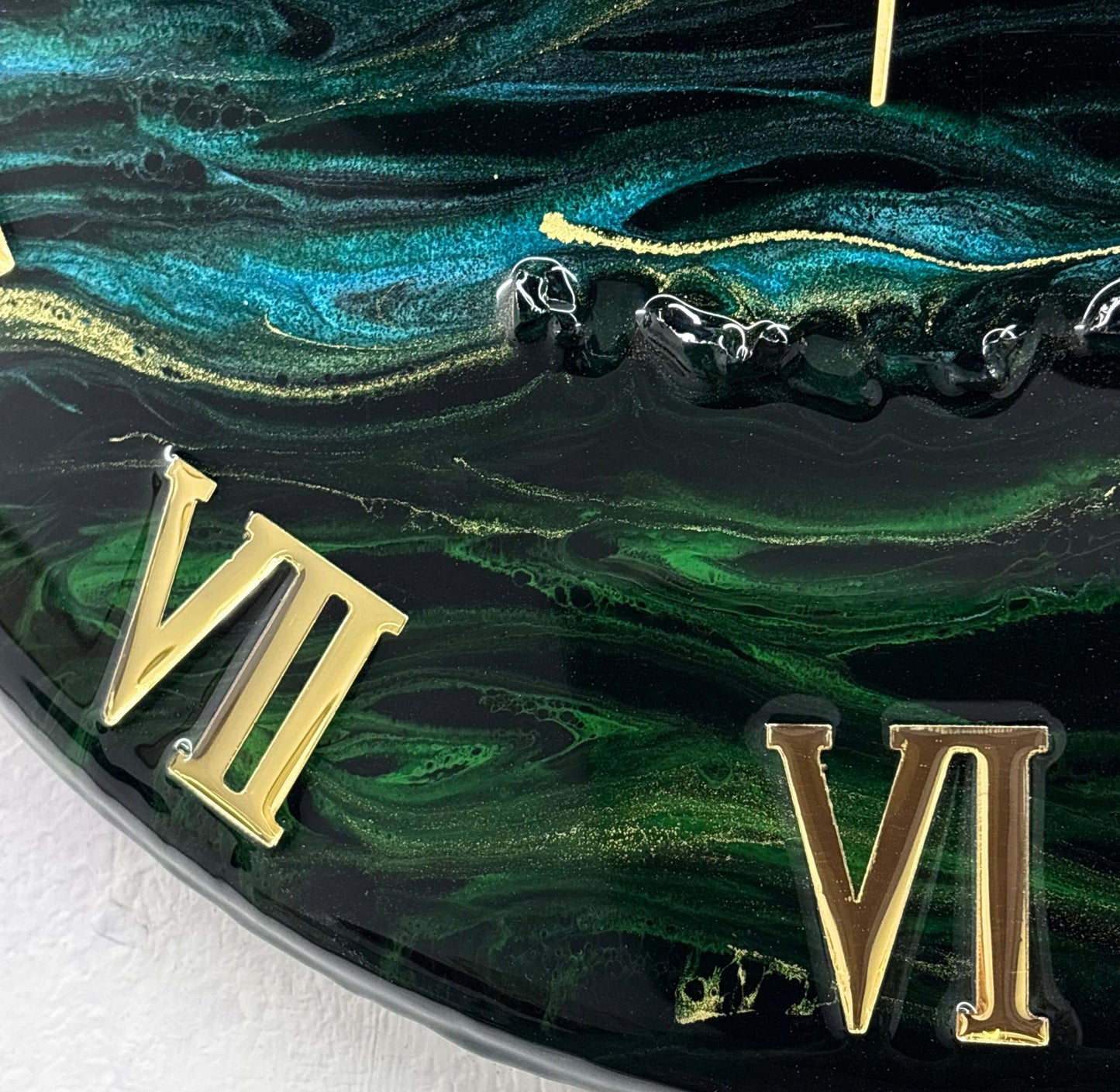 Green Forest  Silent Clock