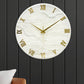 Golden Medium Size Silent Clock 17.5 Inches
