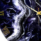 Deep Purple Crystal Clock 17 inches