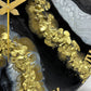 Black Geode clock 17.5 inches (CS)