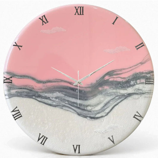 Blush Pink Silent Clock 17.5 inches
