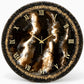 Mocha Clock 17.5 inches