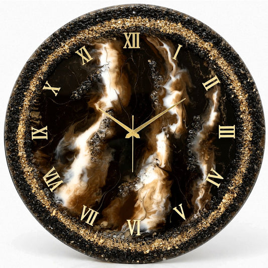 Mocha Silent Clock