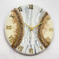 Rose Gold Stone Silent Clock 17.5 inches
