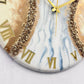 Rose Gold Stone Silent Clock 17.5 inches