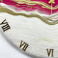 Pretty Pink Large Silent Clock