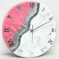 Pink Stone clock 17.5 inches (CS)