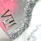 Pink Stone clock 17.5 inches (CS)