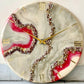 Cherry Geode Silent Clock 17.5 inches (CS)