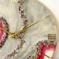 Cherry Geode Silent Clock 17.5 inches (CS)