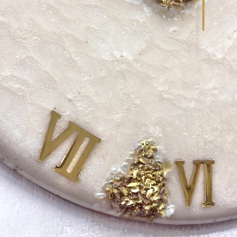 Golden Green silent clock 20 inches