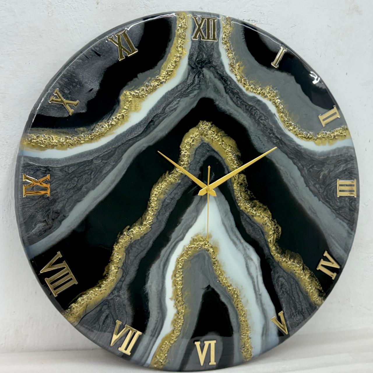 Black Geode 27 Inches Clock (CS)