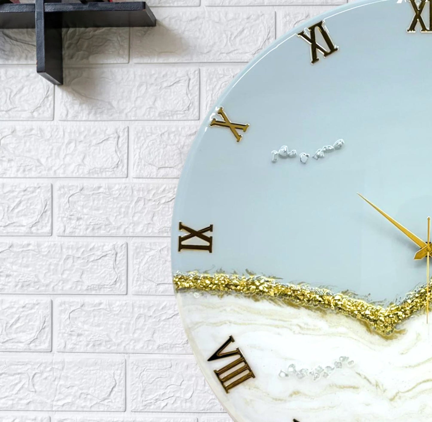 Grey Peak Silent Clock 17.5 inches(CS)