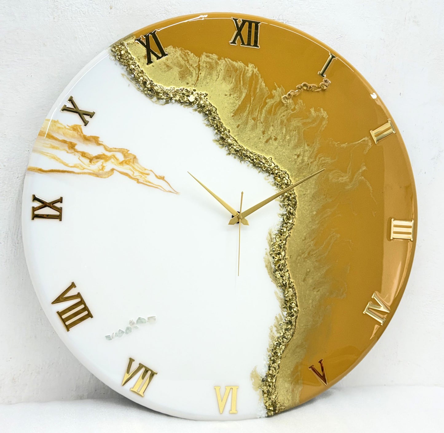 Fire Medium Size Silent Clock 17.5 Inches