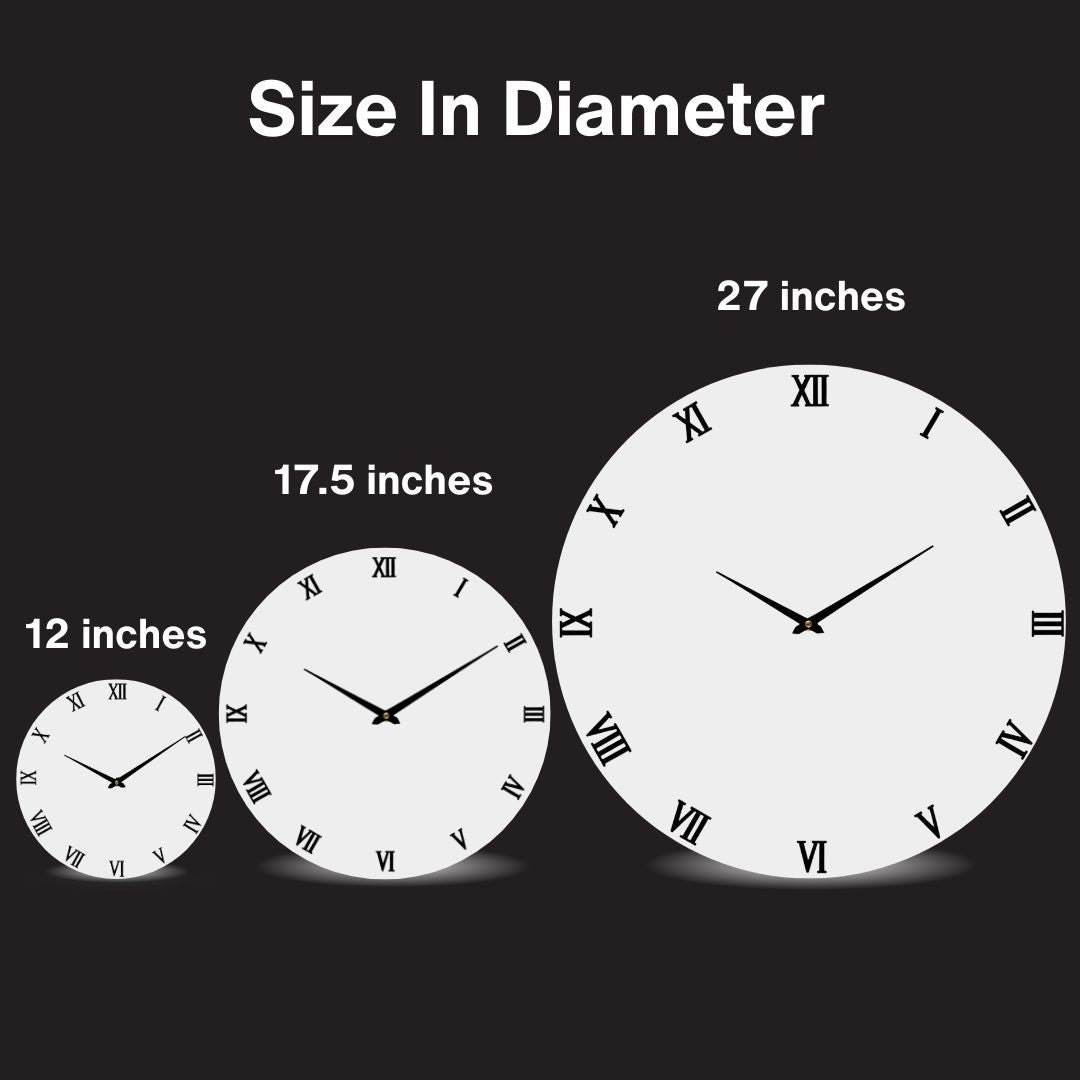Ocean Pearl  Silent Clock 17.5 inches