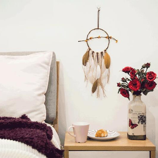 Dream Catcher With LED Light (Brown)