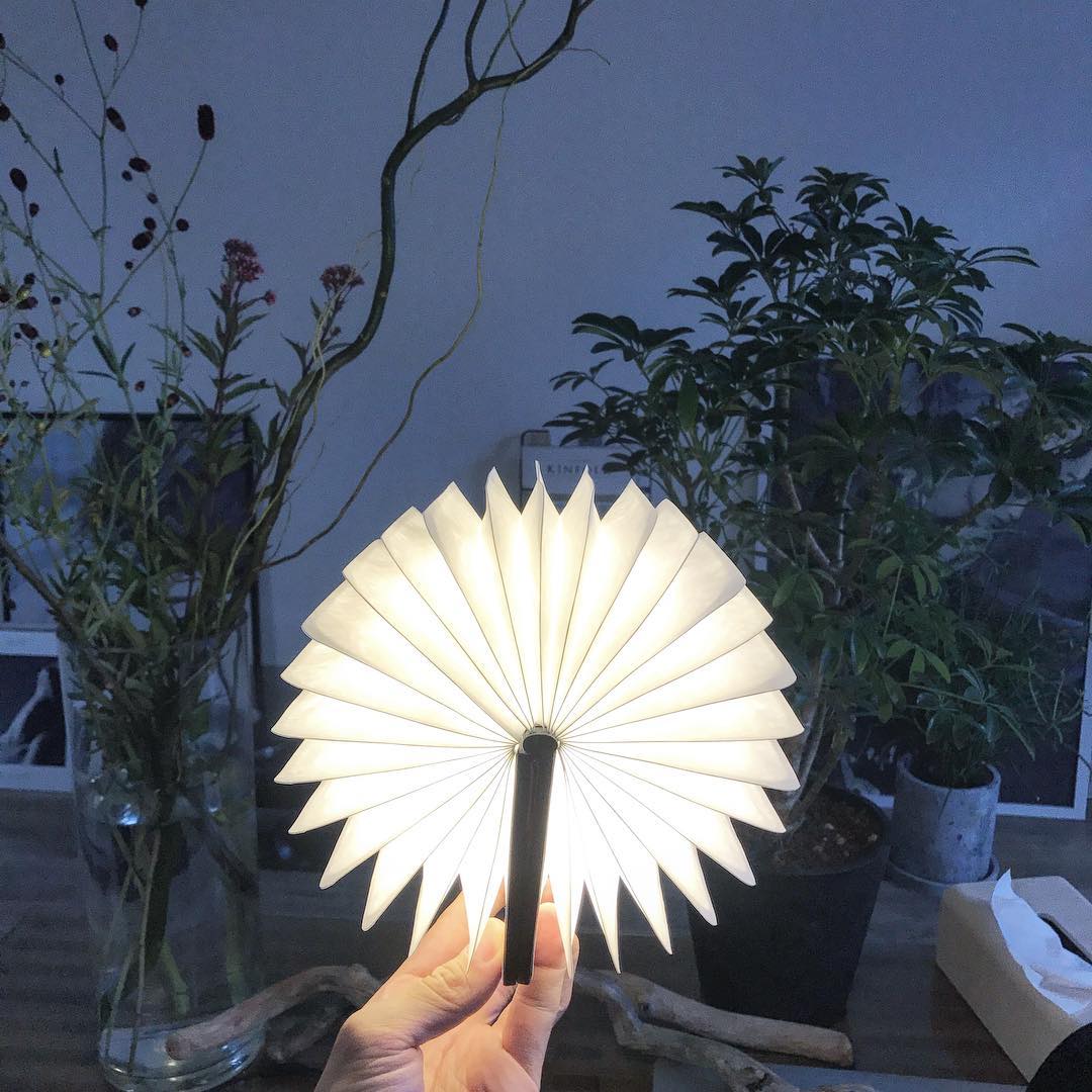 Foldable Book Shaped Lamp (Red/Black)