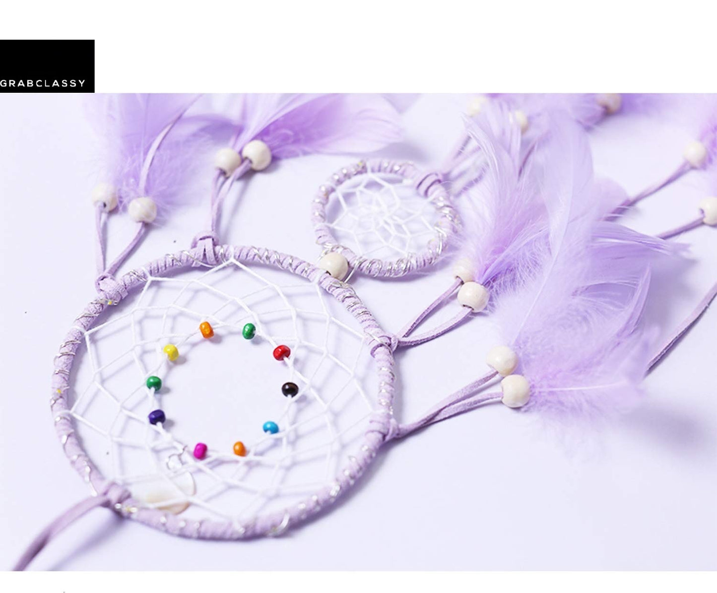 Dream Catcher With LED Light (Pastel Purple)