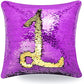 Mermaid Pillow Cover 16 X 16 Inches, Pillow Not Included (Purple/Gold)