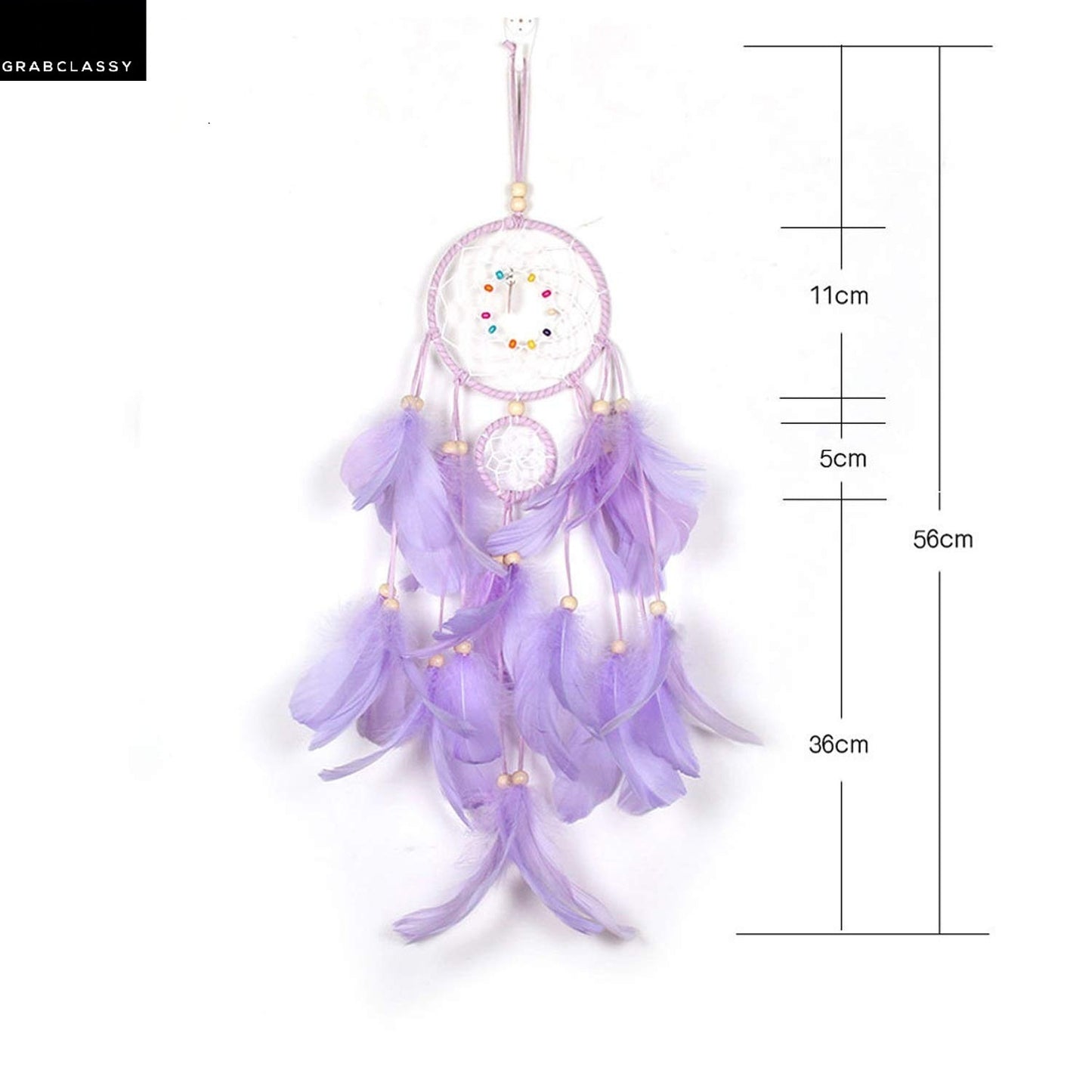 Dream Catcher With LED Light (Pastel Purple)
