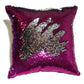 Mermaid Pillow Cover 16 X 16 Inches, Pillow Not Included (Pink/Silver)