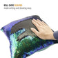 Mermaid Pillow Cover 16 X 16 Inches, Pillow Not Included (Mermaid Tail Black)