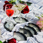 Glittery Beast - Handmade Resin Coasters Set Of 6 (Black/silver)