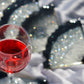 Glittery Beast - Handmade Resin Coasters Set Of 6 (Black/silver)