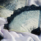 Glittery Beast - Handmade Resin Coasters Set Of 6 (Black/silver)
