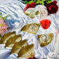 Collision - Kohinoor gold & Silver Handmade Tray With Six Coasters