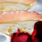 Impact - Handmade Resin Coasters Set Of 6 (Peach/Pearl White Gold)