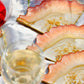 Impact - Handmade Resin Coasters Set Of 6 (Peach/Pearl White Gold)