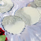 Milky White and Silver - Handmade Resin Coasters Set Of 6