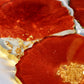 Copper - Handmade Resin Coasters Set Of 6