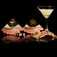 Impact - Handmade Resin Coasters Set Of 6 (Peach/Pearl White Gold)