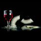 Glittery Beast - Handmade Resin Coasters Set Of 6 (Black/silver)