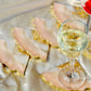 Impact - Handmade Resin Coasters Set Of 6 (Peach/Pearl White Gold)