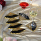 Impact - Handmade Resin Coasters Set Of Six (Black/Gold)