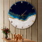 Ticking Thunder Silent Resin Wall Clock (Royal Blue)