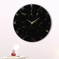 Black Marble Finish Silent Resin Clock
