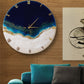 Ticking Thunder Silent Resin Wall Clock (Royal Blue)