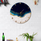 Ticking Thunder Silent Resin Wall Clock (Royal Blue)