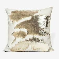 Mermaid Pillow Cover 16 X 16 Inches, Pillow Not Included (Champagne Ivory)