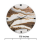 Choco Falls Handmade Resin Clock 17.5 Inches