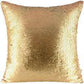 Mermaid Pillow Cover 16 X 16 Inches, Pillow Not Included (Brown/Gold)