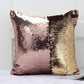 Mermaid Pillow Cover 16 X 16 Inches, Pillow Not Included (Brown/Gold)